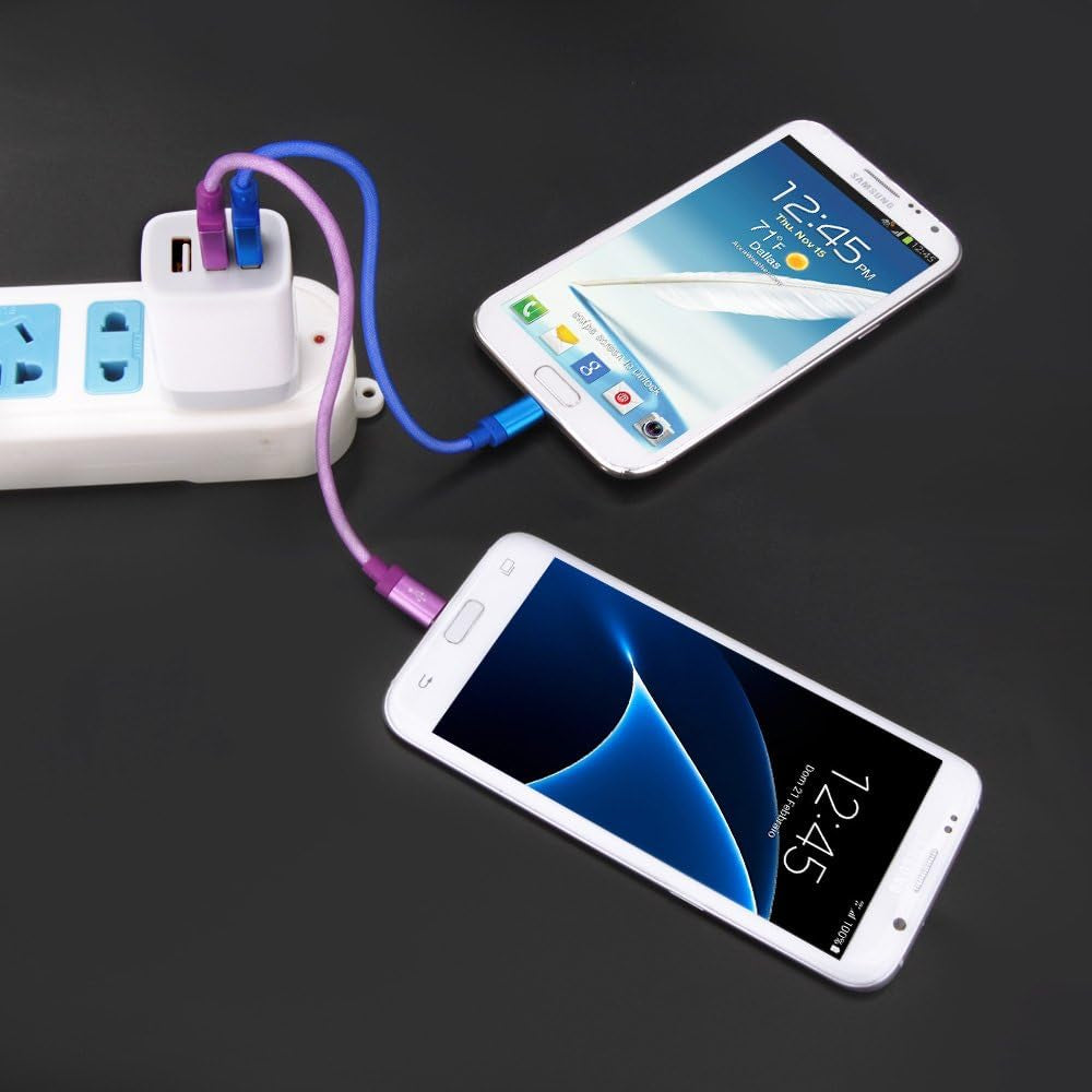 USB Wall Charger,  2Pack Wall Plug 3-Port USB Charging Station 3.1A Power Adapter Multi Port Quick Charger Block Cube for Iphone 16 15 14 13 12 11 Pro XS MAX 8 Plus, Ipad, Samsung Galaxy S24 S23